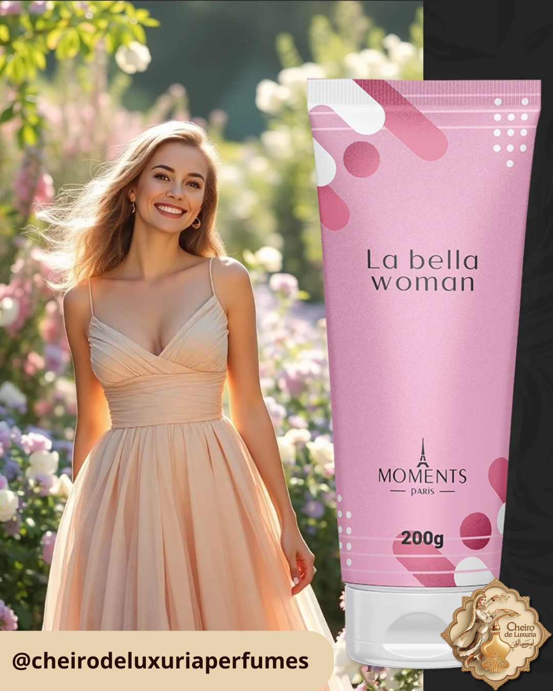 Emulsão Hidratante La Bella – 200g – Moments Paris
