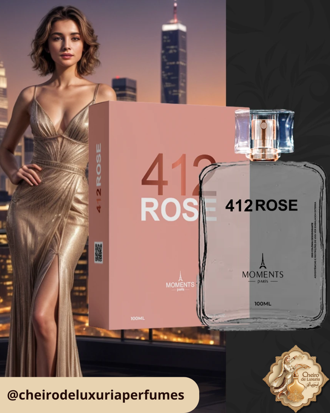 212 Vip Rose 100ML – Perfume Inspirado no 212 Rose de Paco Rabanne