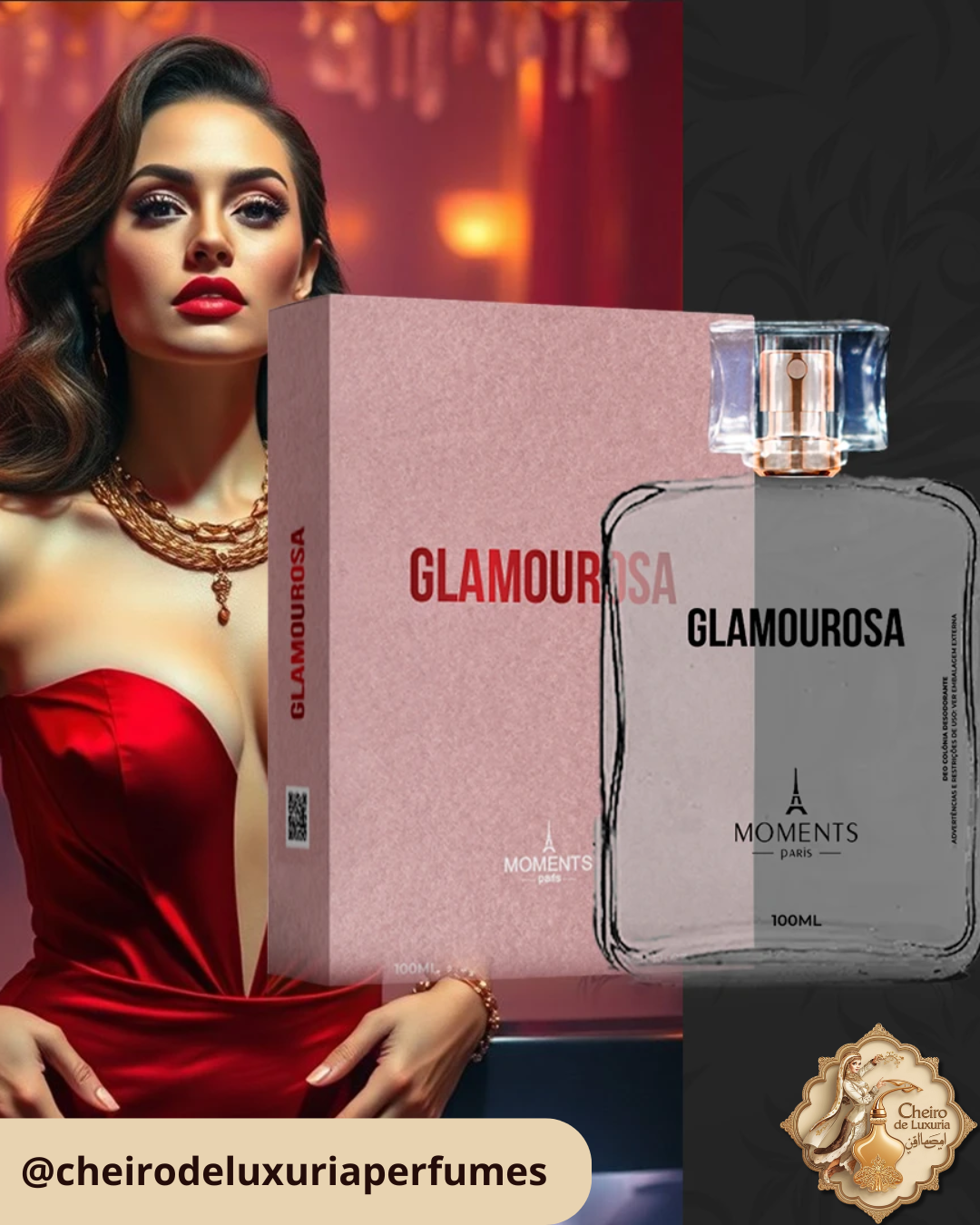 Glamourosa 100ml – Perfume Feminino Inspirado no Scandal Jean Paul Gaultier