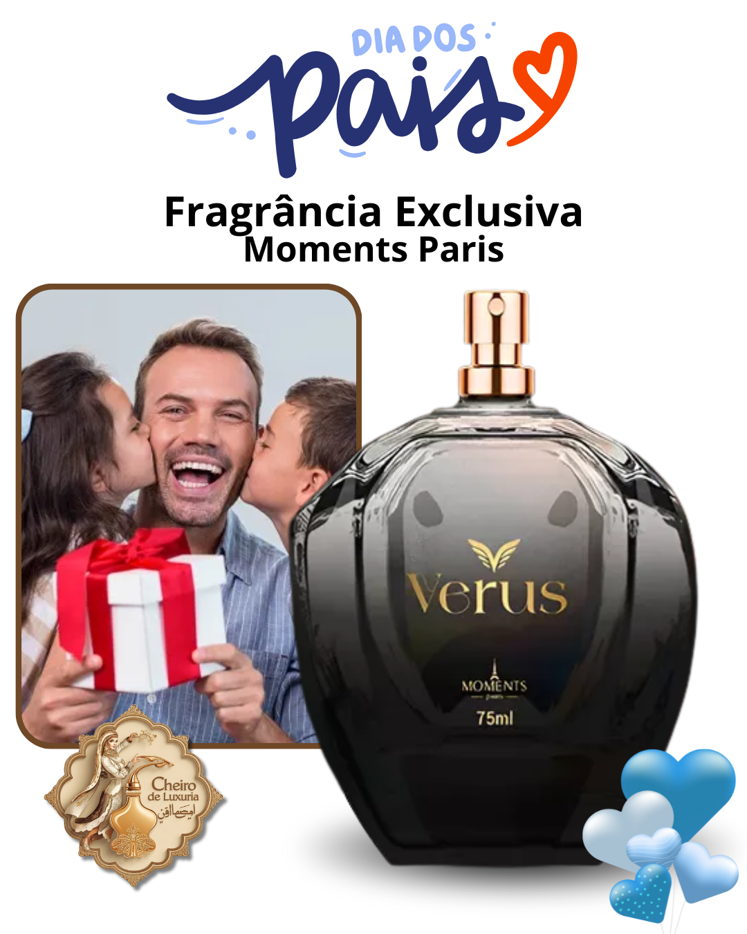 Verus 75ml – Perfume Masculino Exclusivo da Moments Paris