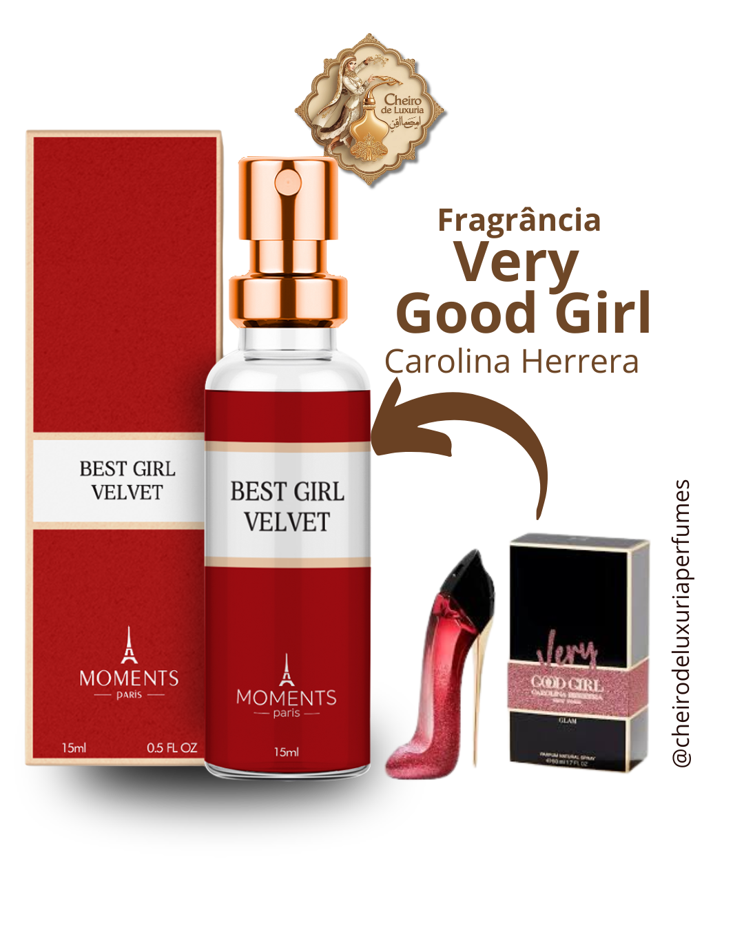 Best Girl Velvet – Perfume Feminino Inspirado no Very Good Girl de Carolina Herrera