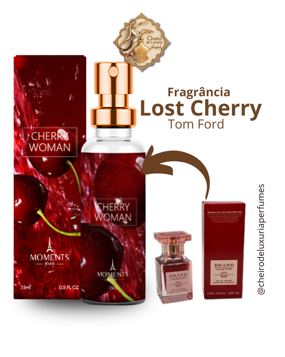 Cherry Woman – Perfume Feminino Inspirado no Lost Cherry de Tom Ford