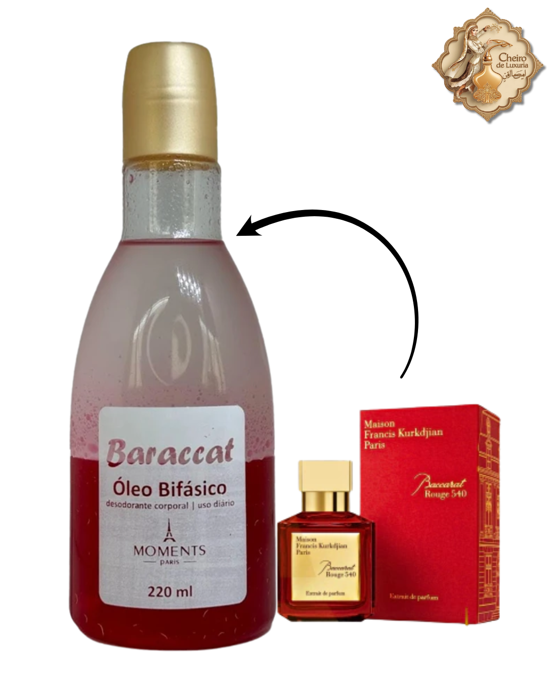Óleo Bifásico Baraccat – 200ml – Moments Paris