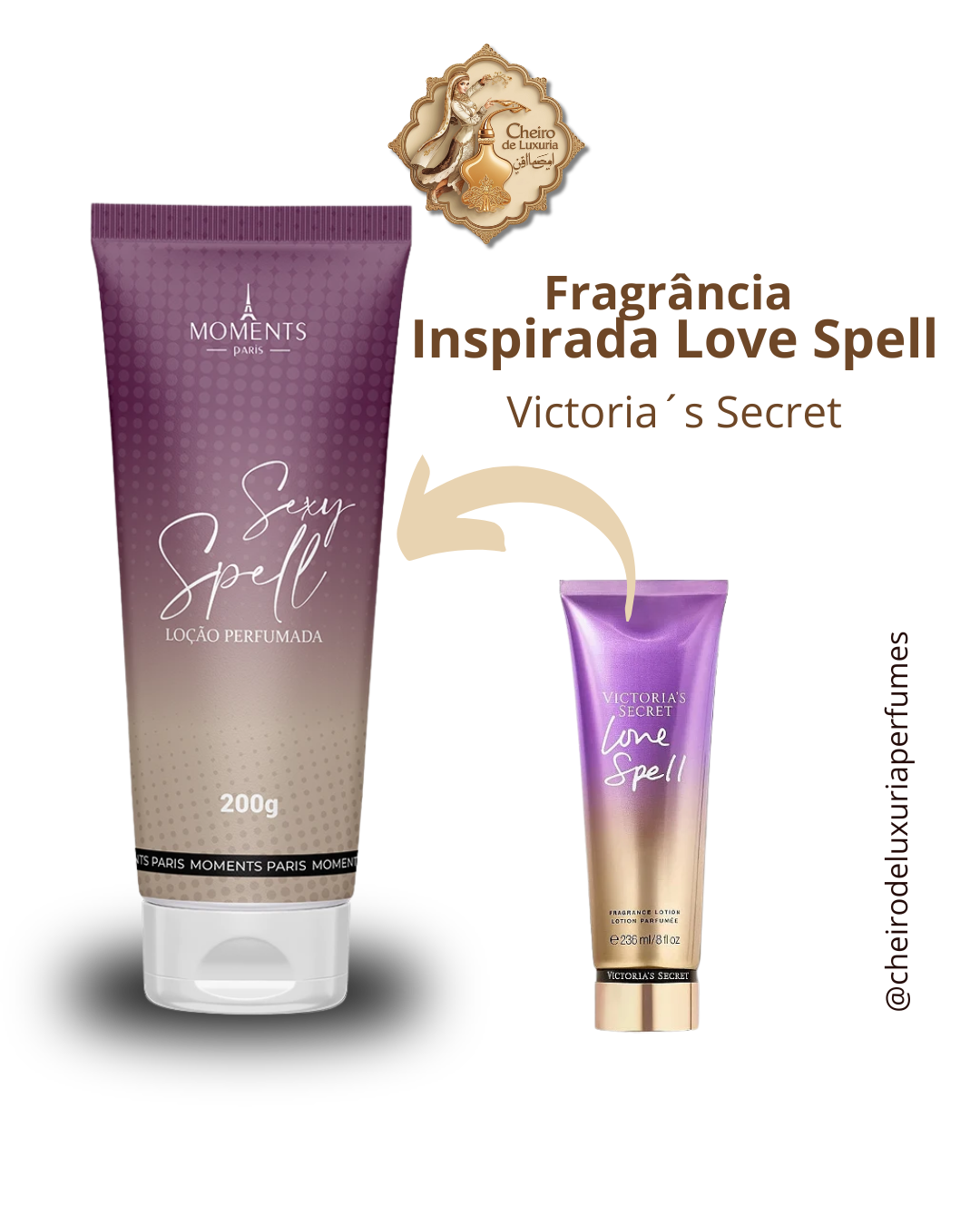 Emulsão Hidratante Sexy Spell – 200g – Moments Paris