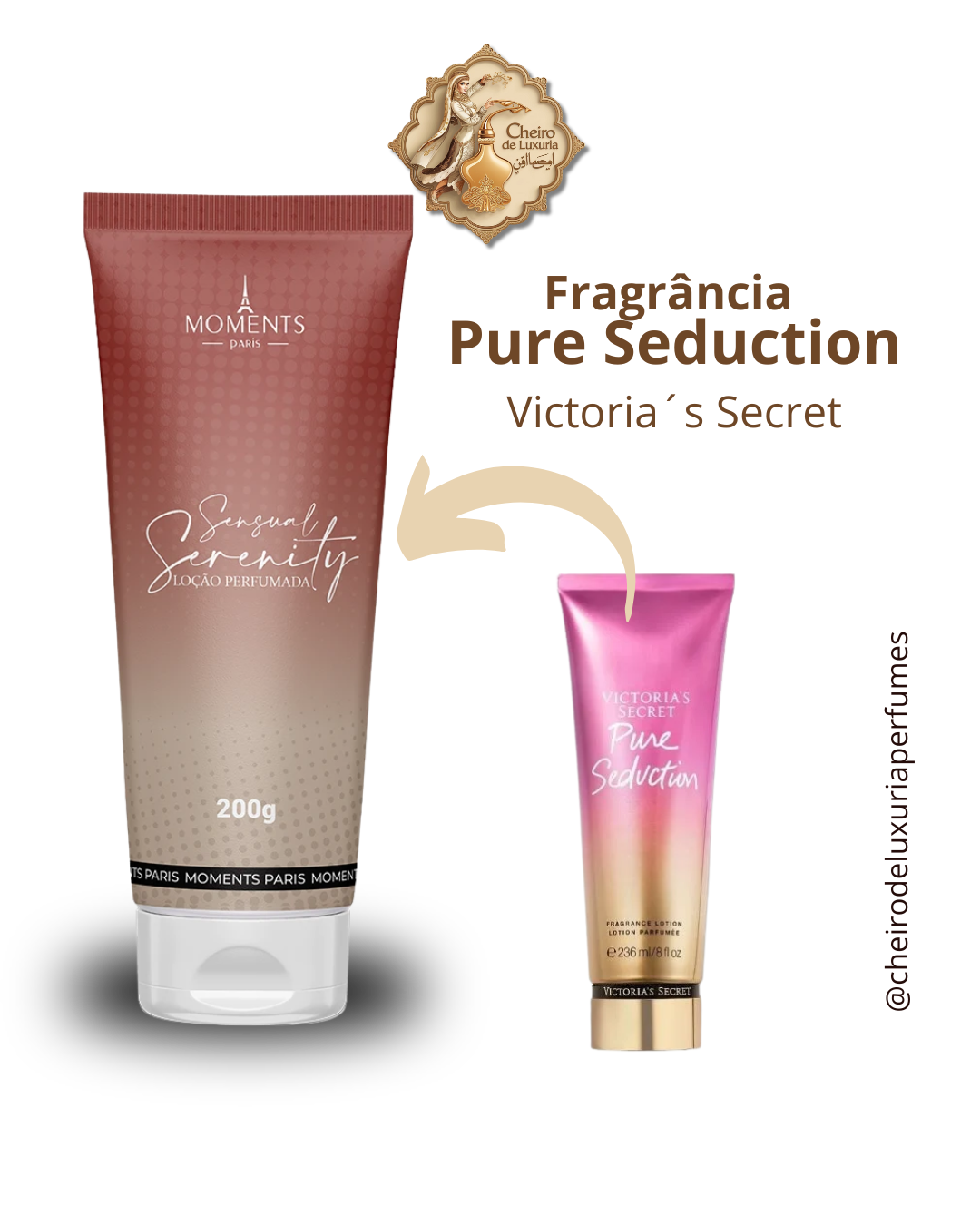 Emulsão Hidratante Sensual Serenity – 200g – Moments Paris