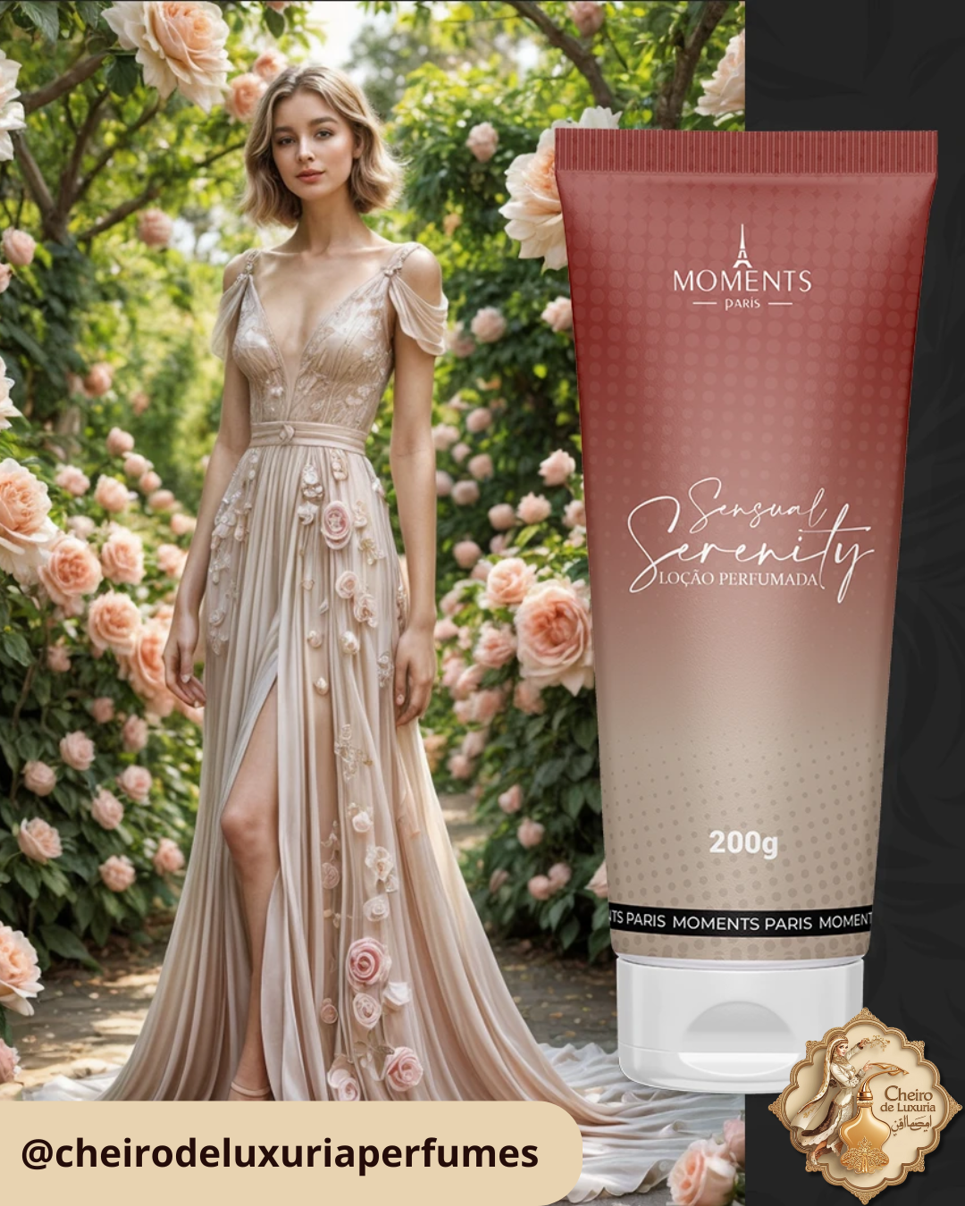 Emulsão Hidratante Sensual Serenity – 200g – Moments Paris
