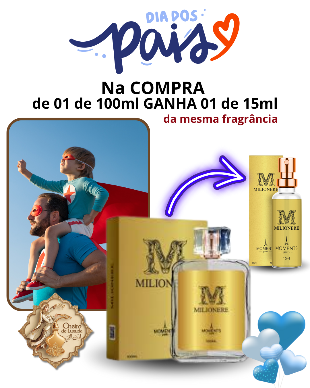 Milionere – Perfume Masculino Inspirado no One Million de Paco Rabanne