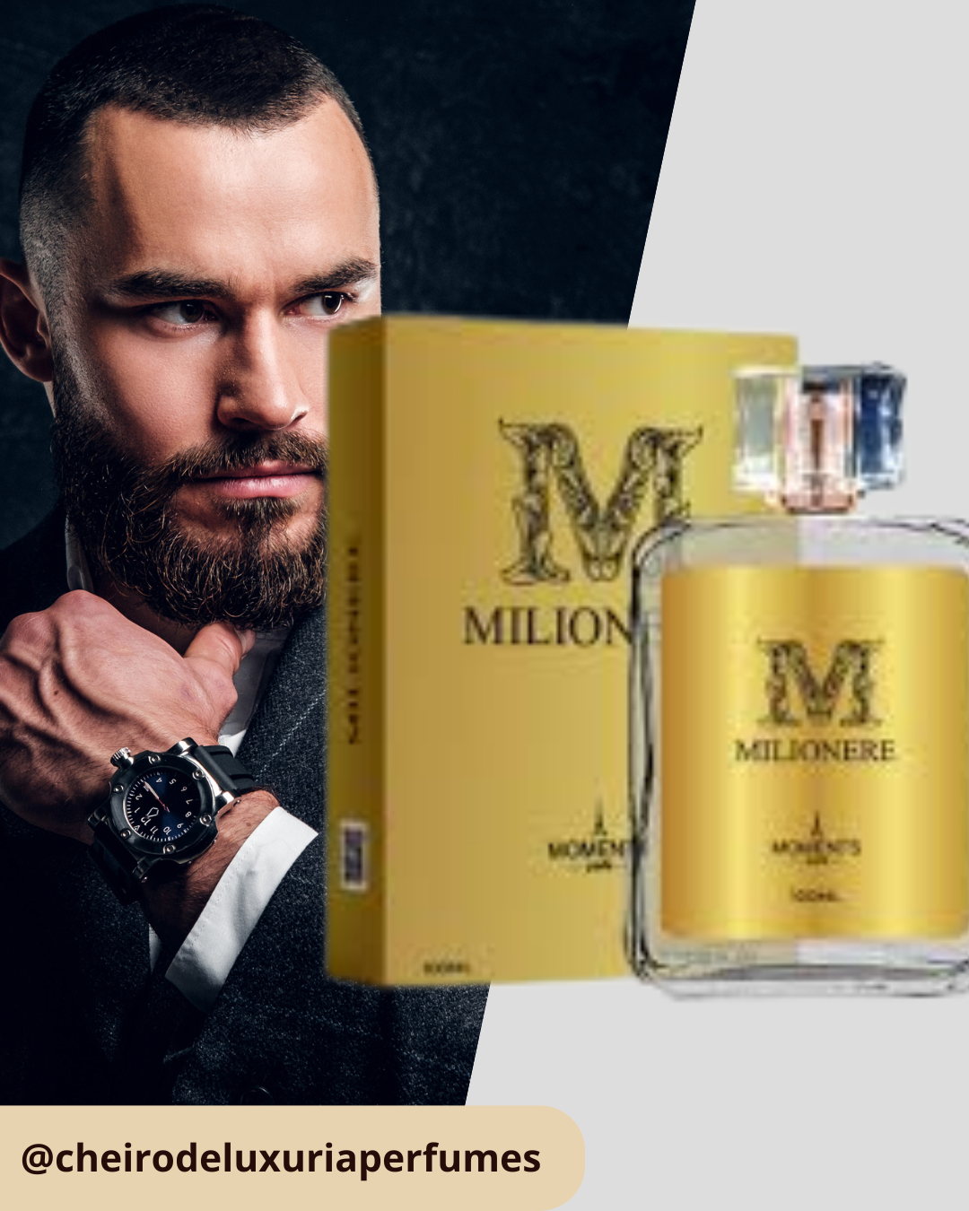 Milionere  100ml – Perfume Masculino Inspirado no One Million de Paco Rabanne