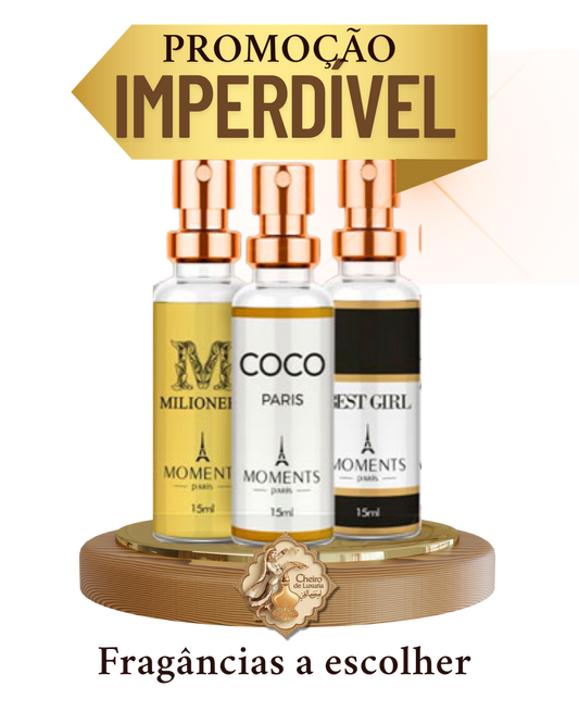 03 Perfumes de 15ml cada