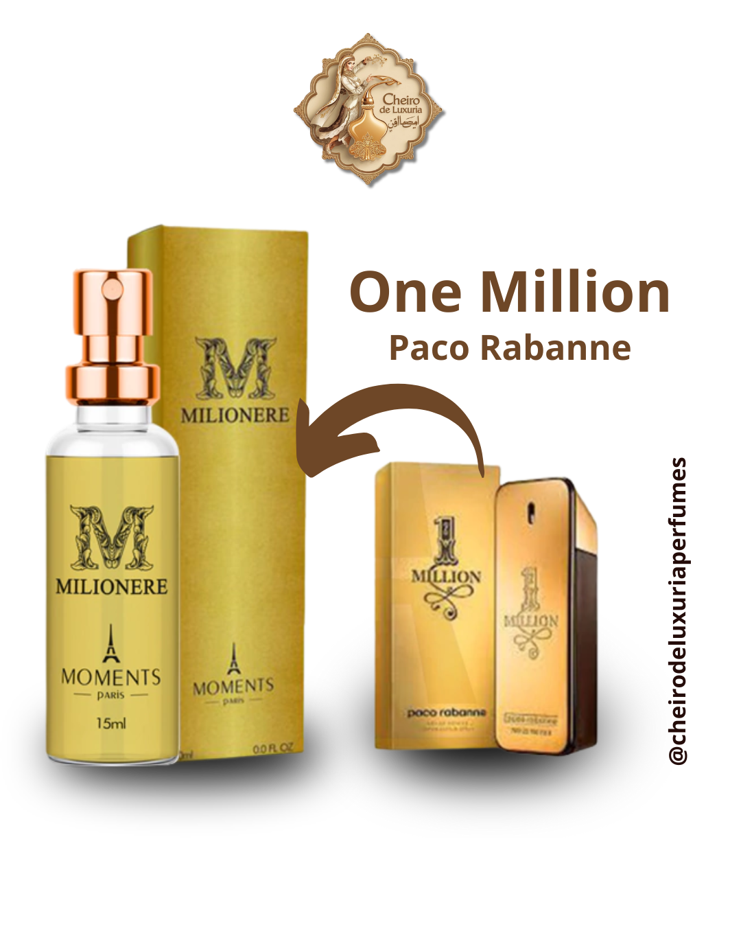 Milionere – Perfume Masculino Inspirado no One Million de Paco Rabanne