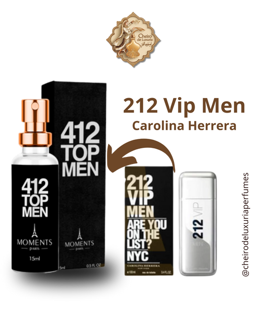 412 Top Men – Perfume Masculino Inspirado no 212 VIP Men