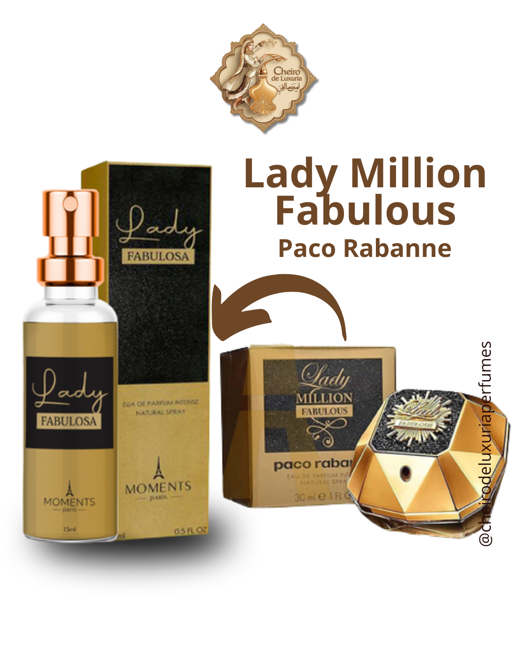 Lady Fabulosa – Perfume Feminino Inspirado no Lady Million – Paco Rabanne