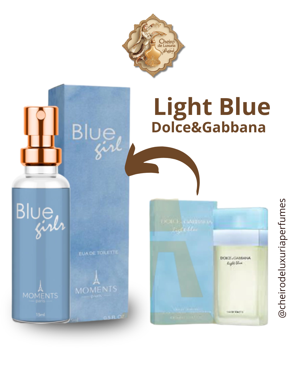 Blue Girl 15ml – Perfume Feminino Inspirado no Light Blue Dolce & Gabbana