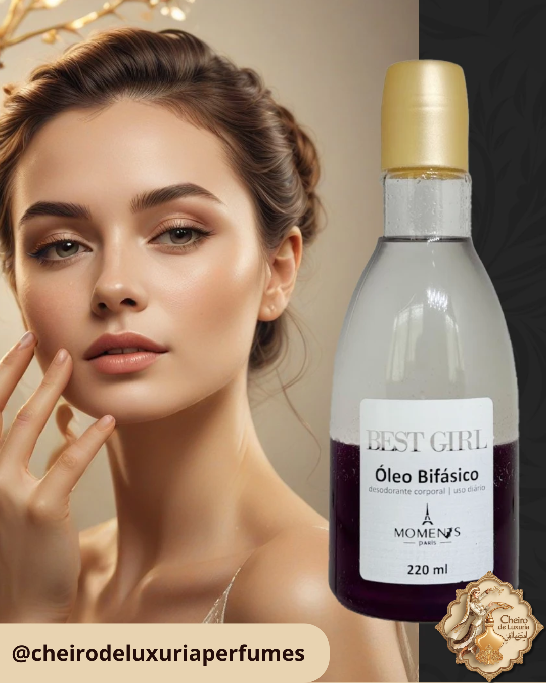 Óleo Bifásico Best Girl – 200ml – Moments Paris