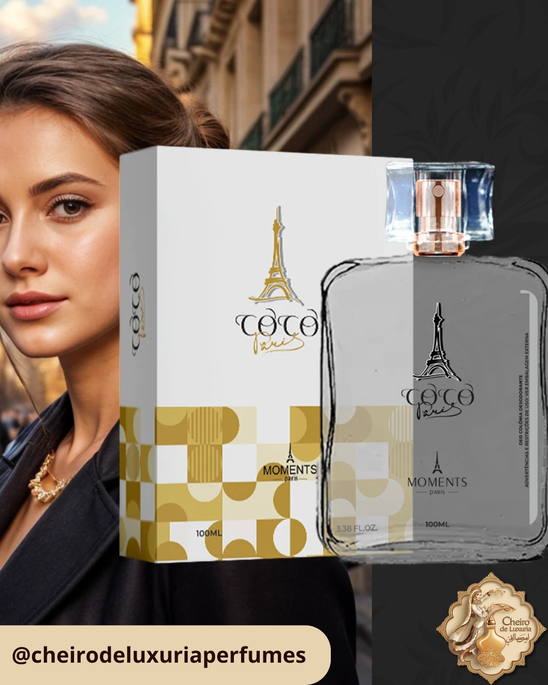 Coco Paris 100ml – Perfume Feminino Inspirado no Coco Mademoiselle Chanel