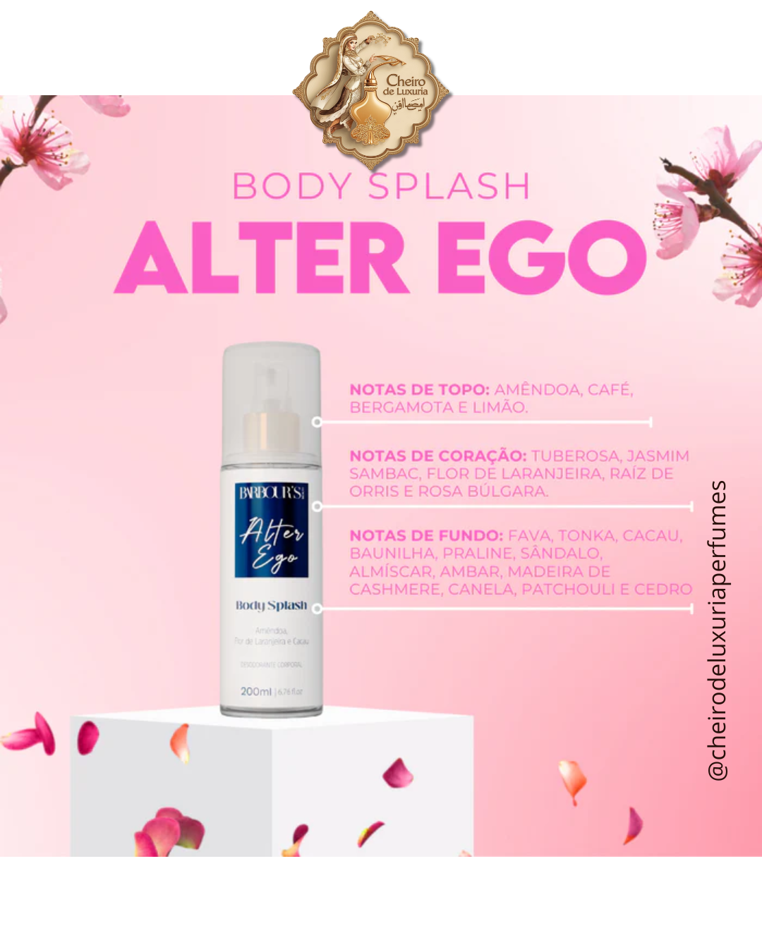 Body Splash Alter Ego Desodorante Colônia 200ml Cheiro inspirado por:  Good Girl - C. Herrera