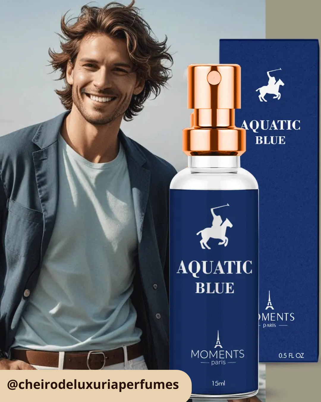 Aquatic Blue – Perfume Masculino Inspirado no Polo Blue de Ralph Lauren