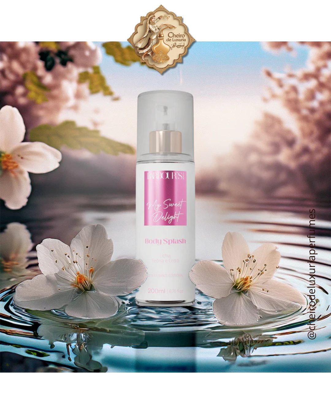 Body Splash My Sweet Delight Desodorante Colônia 200ml Cheiro inspirado por:  Delina - Parfums de Marly