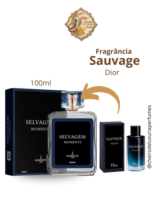 Selvagem 100ml – Perfume Masculino Inspirado no Sauvage de Dior