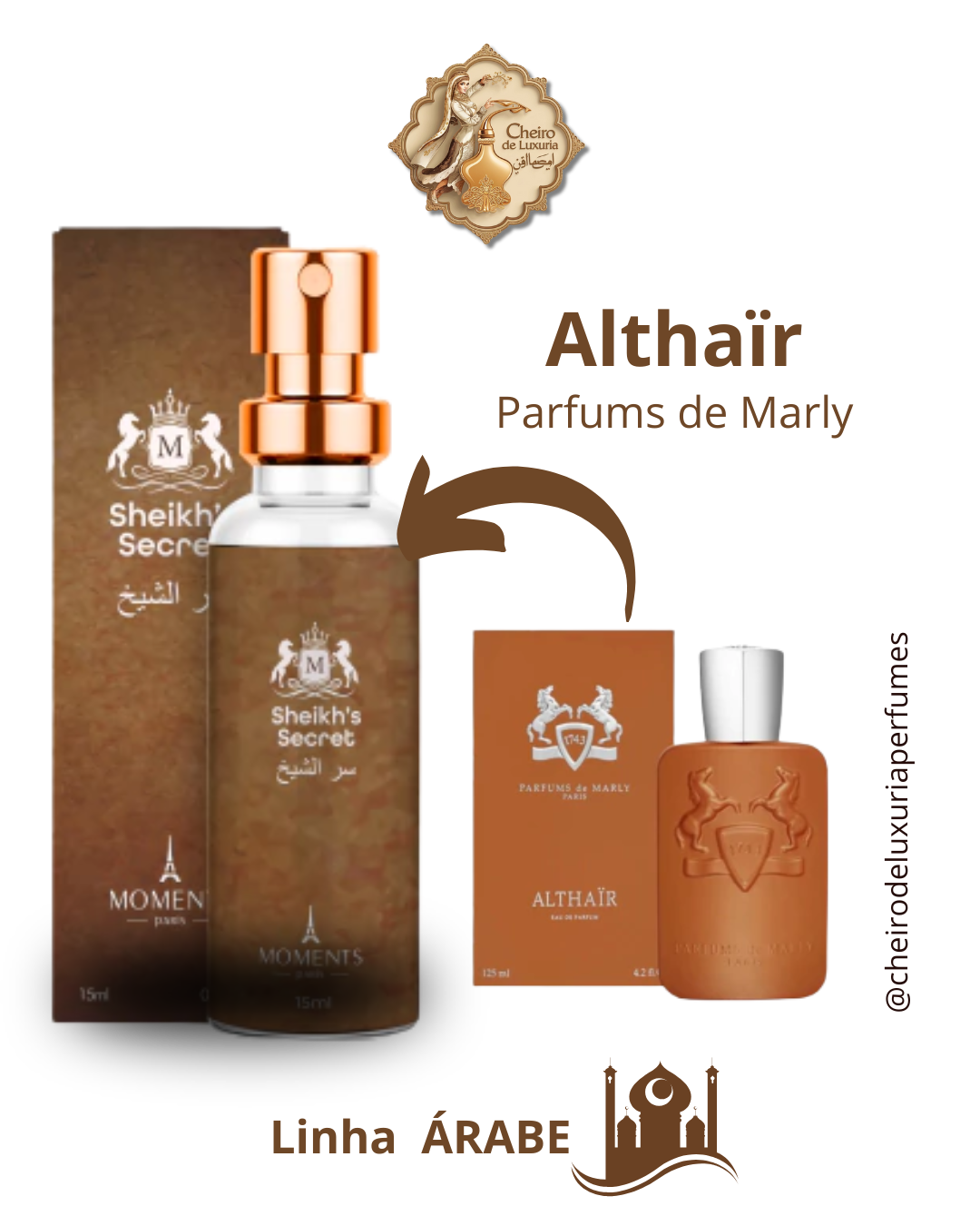 Sheikh’s Secret 15ml – Perfume Unissex Inspirado no Alththair Parfums de Marly