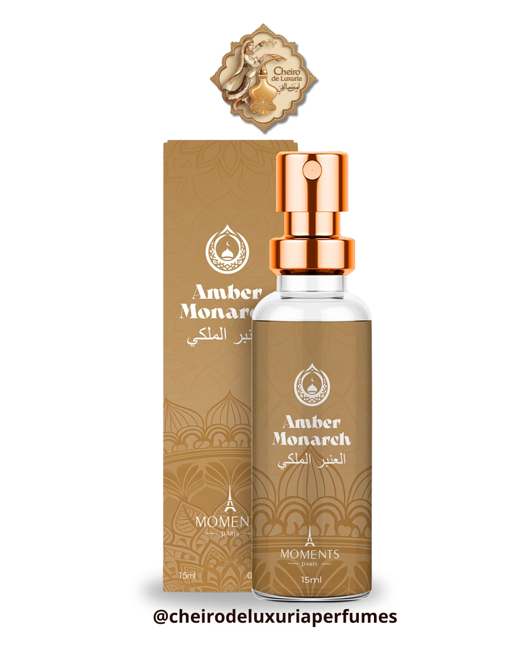 Amber Monarch 15ml – Perfume Unissex Inspirado no Royal Amber Orientica