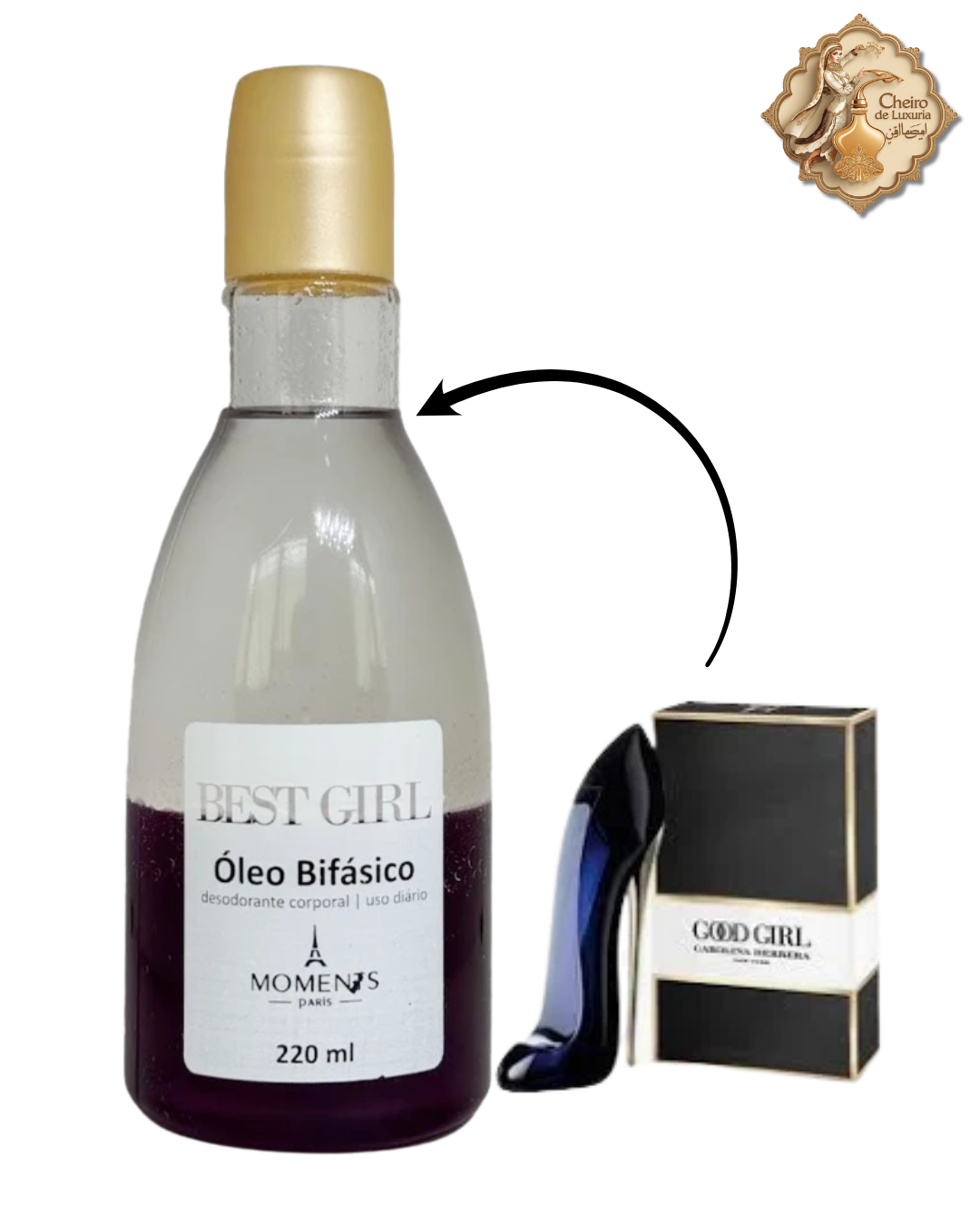 Óleo Bifásico Best Girl – 200ml – Moments Paris