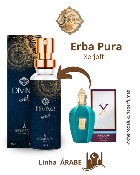 Divine 15ml – Perfume Unissex Inspirado no Xerjoff Erba Pura