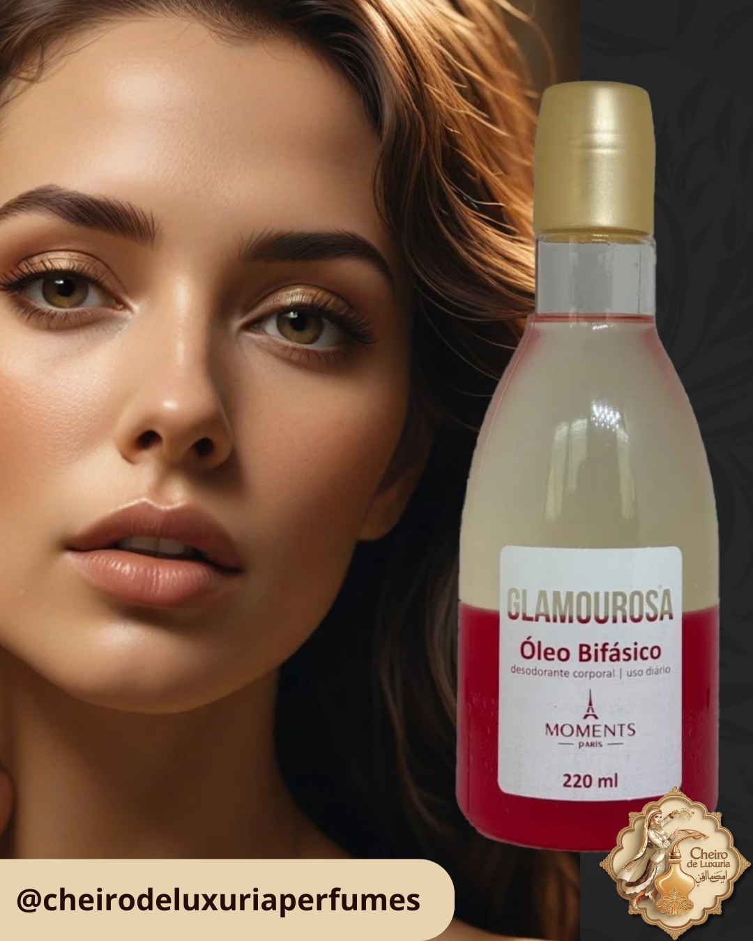 Óleo Bifásico Glamourosa – 200ml – Moments Paris
