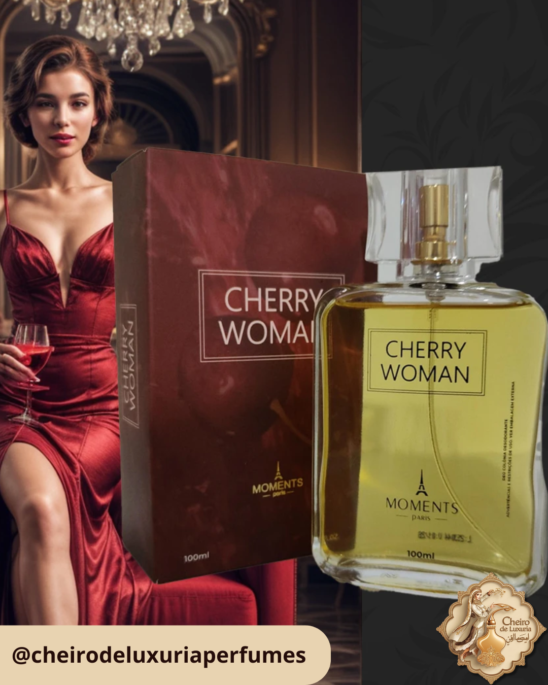 Cherry Woman 100ml – Perfume Feminino Inspirado no Lost Cherry Tom Ford