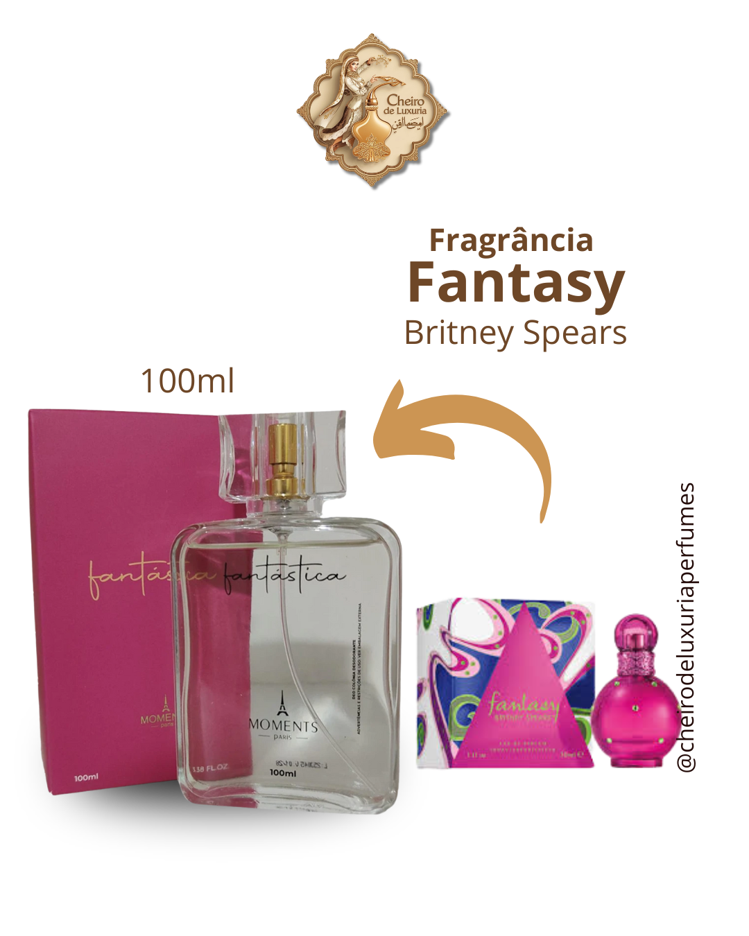 Fantasy 100ml – Perfume Feminino Inspirado no Fantasy Britney Spears