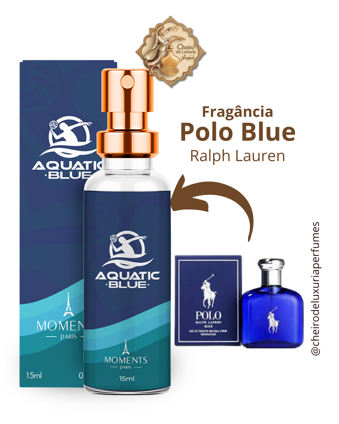 Aquatic Blue – Perfume Masculino Inspirado no Polo Blue de Ralph Lauren