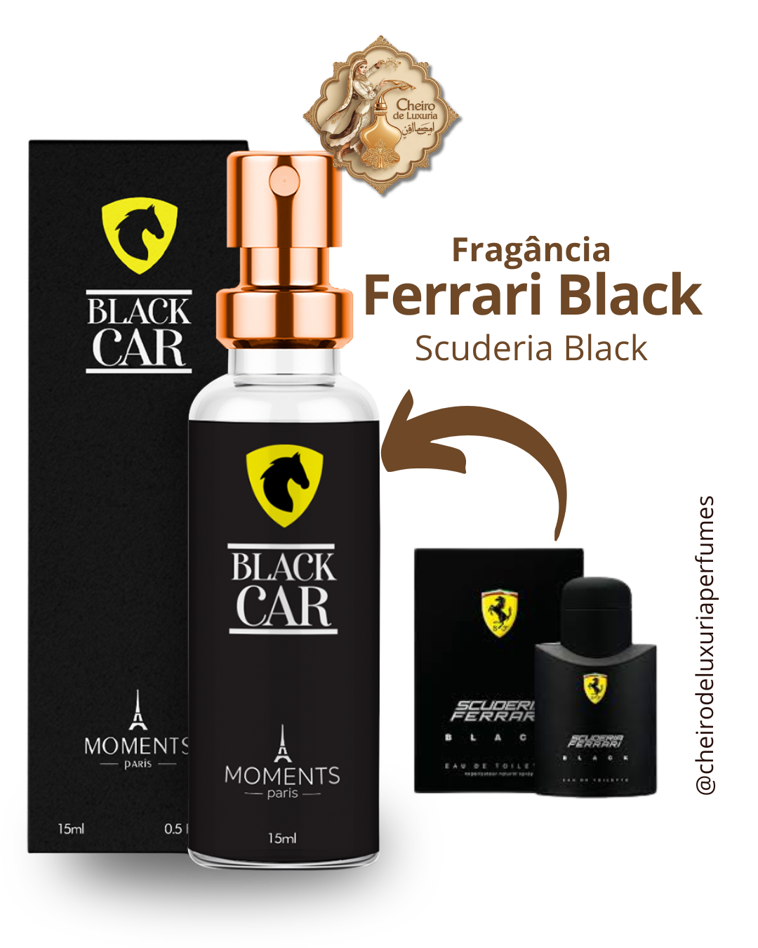 Black Car – Perfume Masculino Inspirado no Ferrari Black