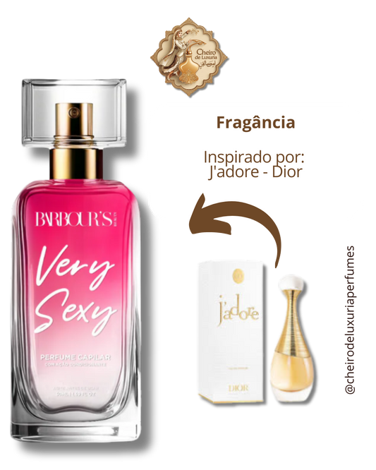 Perfume para cabelo / finalizador termoativo Very Sexy Cheiro inspirado por:  J'adore - Dior