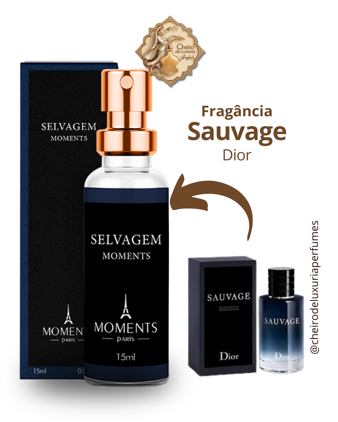 Selvagem – Perfume Masculino Inspirado no Sauvage de Dior