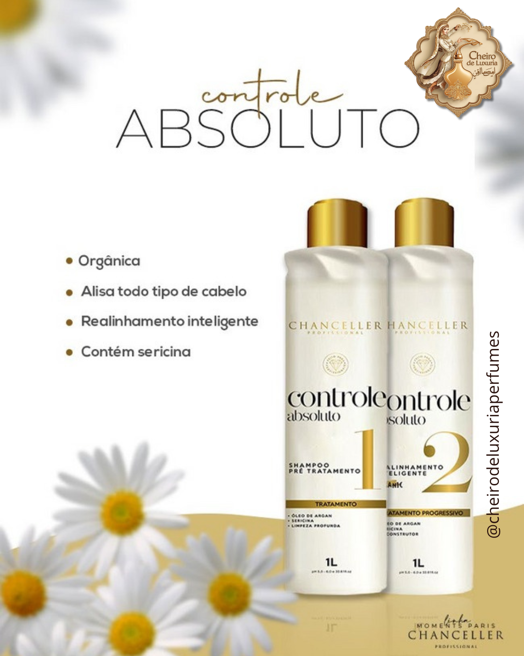 KIT SHAMPOO PRÉ TRATAMENTO + REALINHAMENTO INTELIGENTE CONTROLE ABSOLUTO - MOMENTS PARIS - CHANCELLER