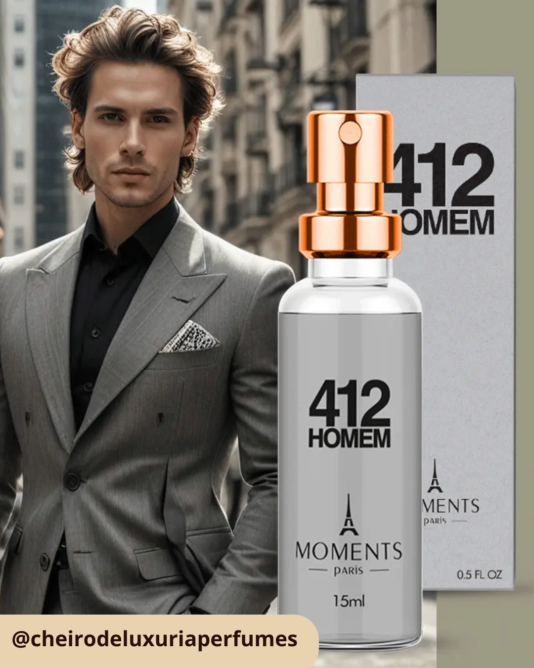 412 Homem – Perfume Masculino Inspirado no 212 Men de Carolina Herrera