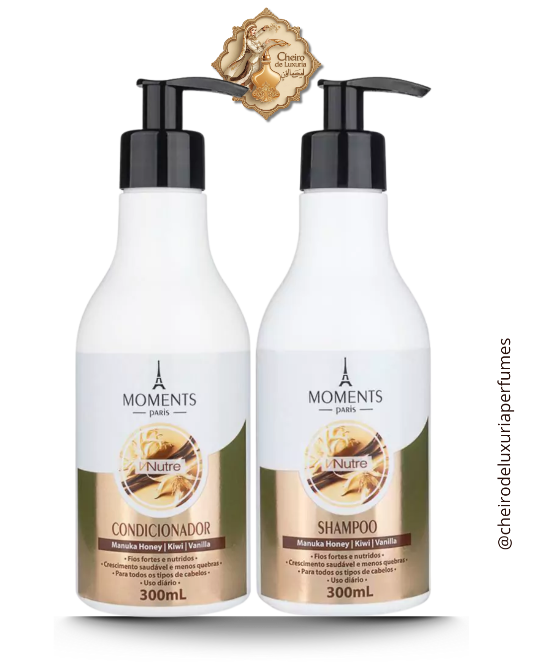 Kit Nutre Capilar shampoo + condicionador - Moments Paris