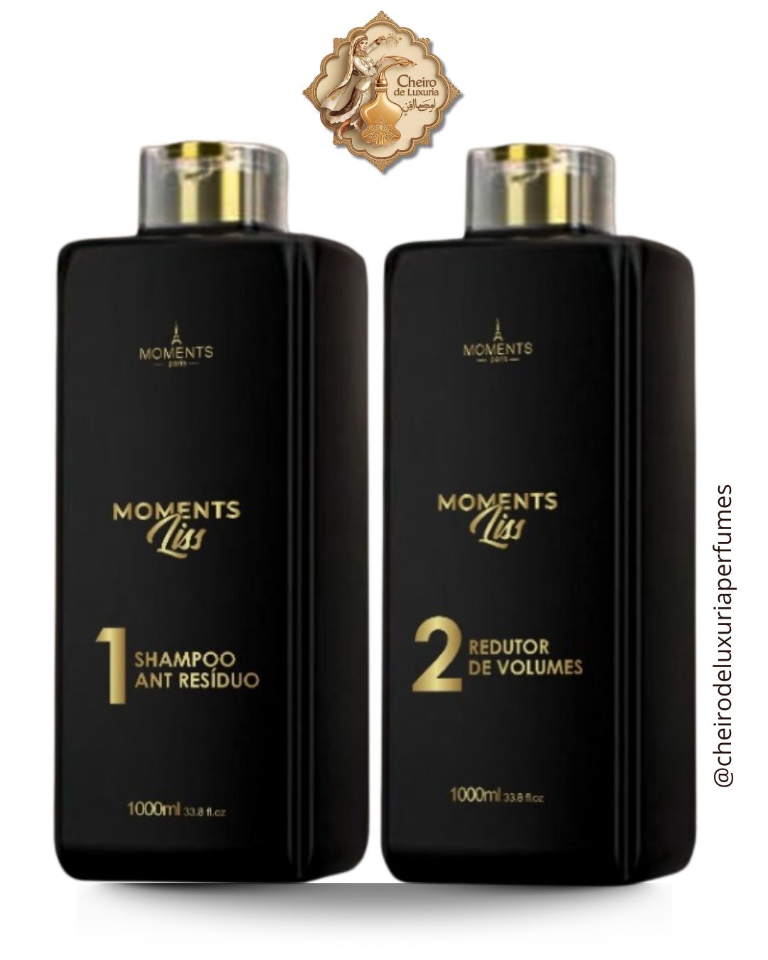 KIT SHAMPOO ANTI RESIDUO + REDUTOR DE VOLUMES MOMENTS LISS - MOMENTS PARIS