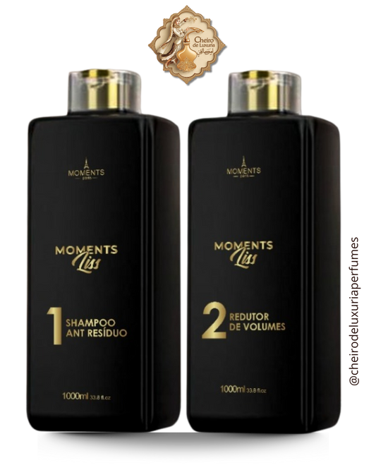KIT SHAMPOO ANTI RESIDUO + REDUTOR DE VOLUMES MOMENTS LISS - MOMENTS PARIS